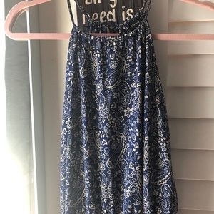 Blue Paisley Jumpsuit